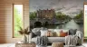 Amsterdam Gabled Canal Houses Overcast Sky Mural 8