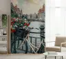Amsterdam Canal Bicycle Wall Mural 8