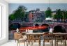 Twilight Amsterdam Canal Bridge Light Streaks Wallpaper 7