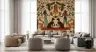 Pharaoh Queen Sphinx Beige Egyptian Wallpaper Mural 6