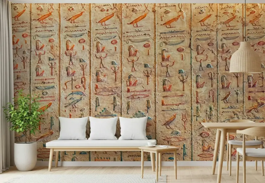 Ancient Glyphs Wall Mural
