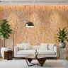 Ancient Pharaoh Script Orange Beige Wallpaper 8