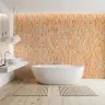 Ancient Pharaoh Script Orange Beige Wallpaper 7