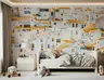 Whitewashed Village Hillside Wall Mural 7