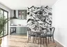 Monochrome Mountain Range Wall Mural 8