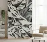 Monochrome Mountain Range Wall Mural 6