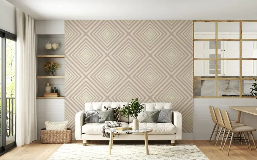 Angled Stripes Wallpaper