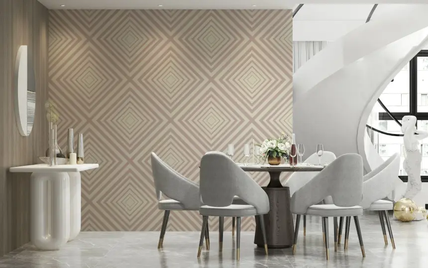 Angled Stripes Wallpaper