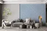 Geometric Diamond Pattern Blue Wallpaper 8