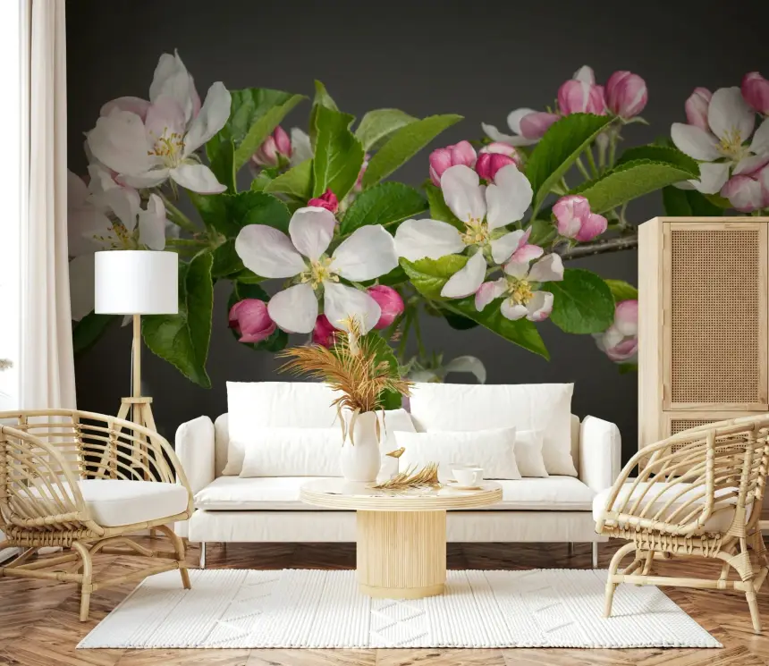 Apple Blossom Charm Wall Mural