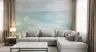 Aqua Teal Salt Flats Horizon Scenic Wallpaper Mural 8