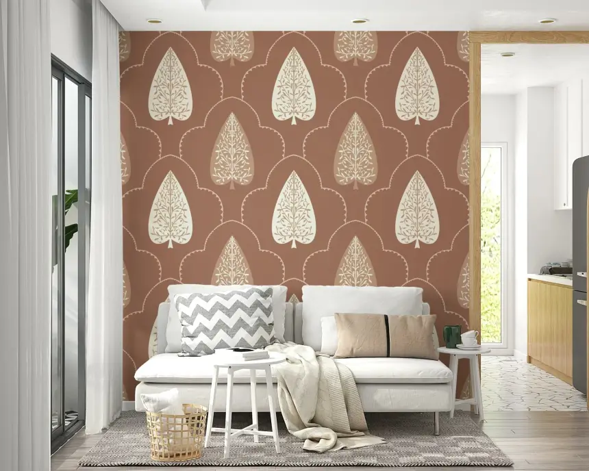 Arboreal Accent Wallpaper