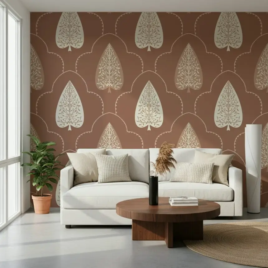 Arboreal Accent Wallpaper