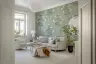 Pale Green Floral Arch Wallpaper 7