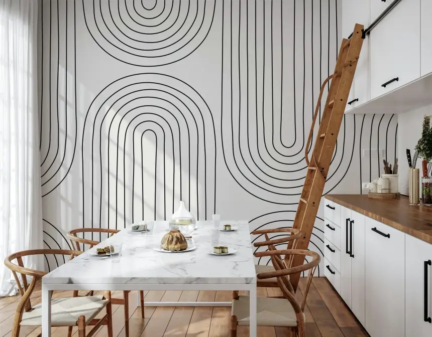 Arched Simplicity Wall Mural