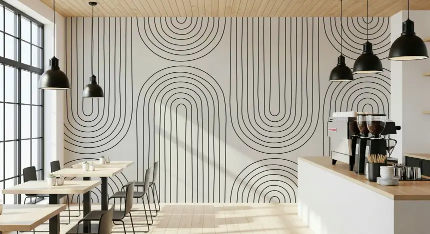 Arched Simplicity Wall Mural