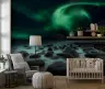 Mesmerizing Aurora Borealis Rocky Coast Wall Mural 7
