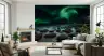 Mesmerizing Aurora Borealis Rocky Coast Wall Mural 6