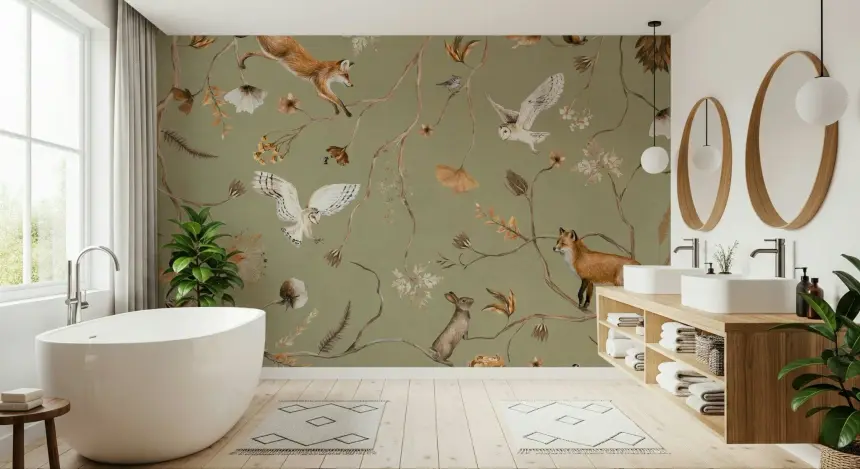 Autumn Arbor Wall Mural