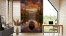 Autumn Lake and Boat Wall Mural 7