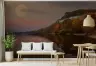 Autumn Lake and Moon Landscape Wall Mural 6