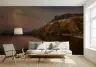 Autumn Lake and Moon Landscape Wall Mural 5