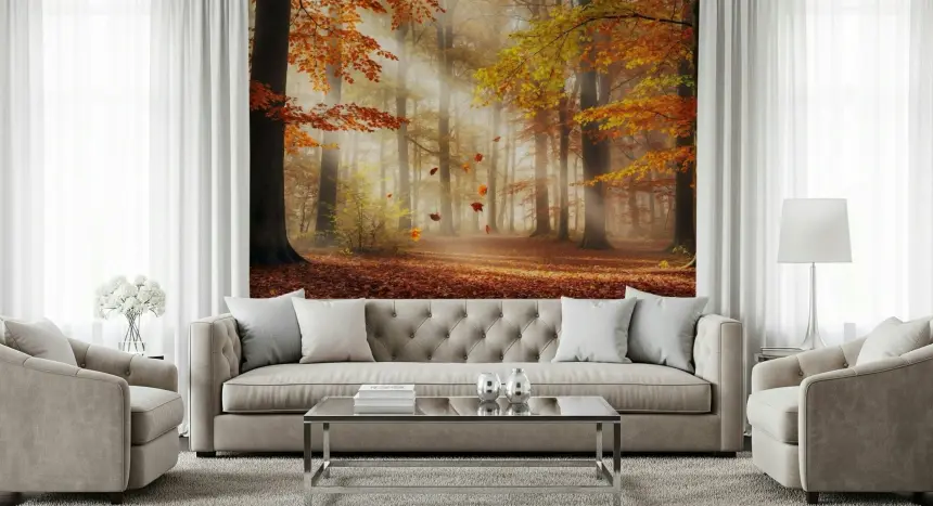 Autumn's Embrace Wall Mural