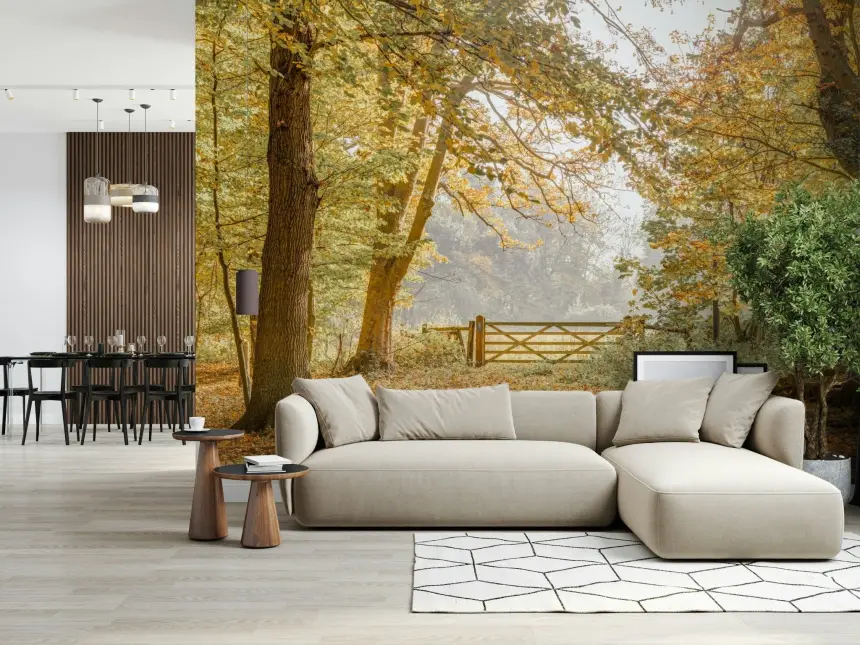 Autumn's Gateway Wall Mural