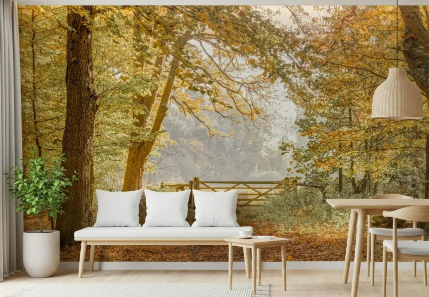 Autumn's Gateway Wall Mural