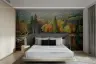 Autumn Forest Lake Wall Mural 7