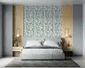 Soft Periwinkle Watercolor Trailing Vine Wallpaper 8