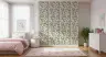 Soft Periwinkle Watercolor Trailing Vine Wallpaper 6