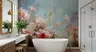 Soft Floral Watercolour Wall Mural 8