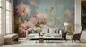 Soft Floral Watercolour Wall Mural 7