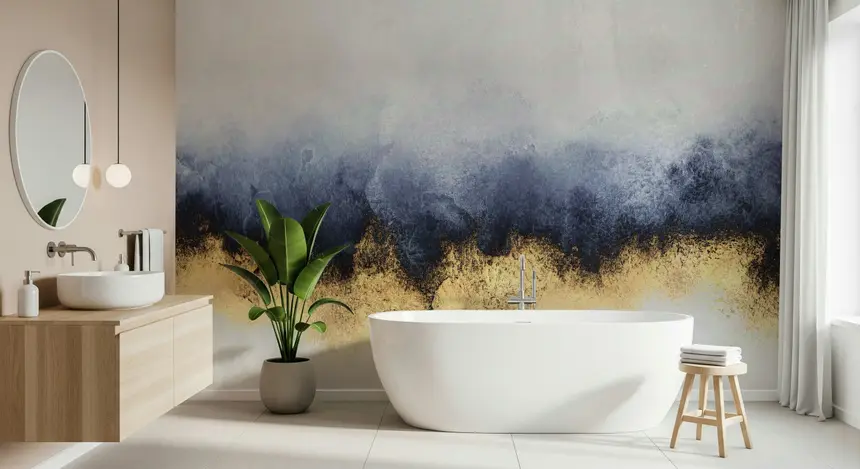 Azure Gold Wall Mural - 2715902