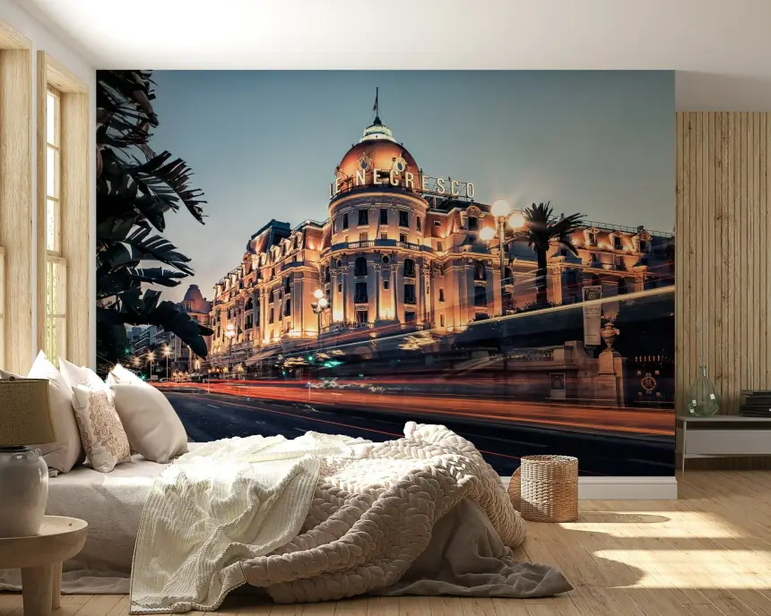 Azure Riviera Nights Wall Mural