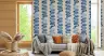 Blue Wavy Stripe Wallpaper 6