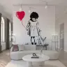 Girl with Red Balloon Wall Mural 7
