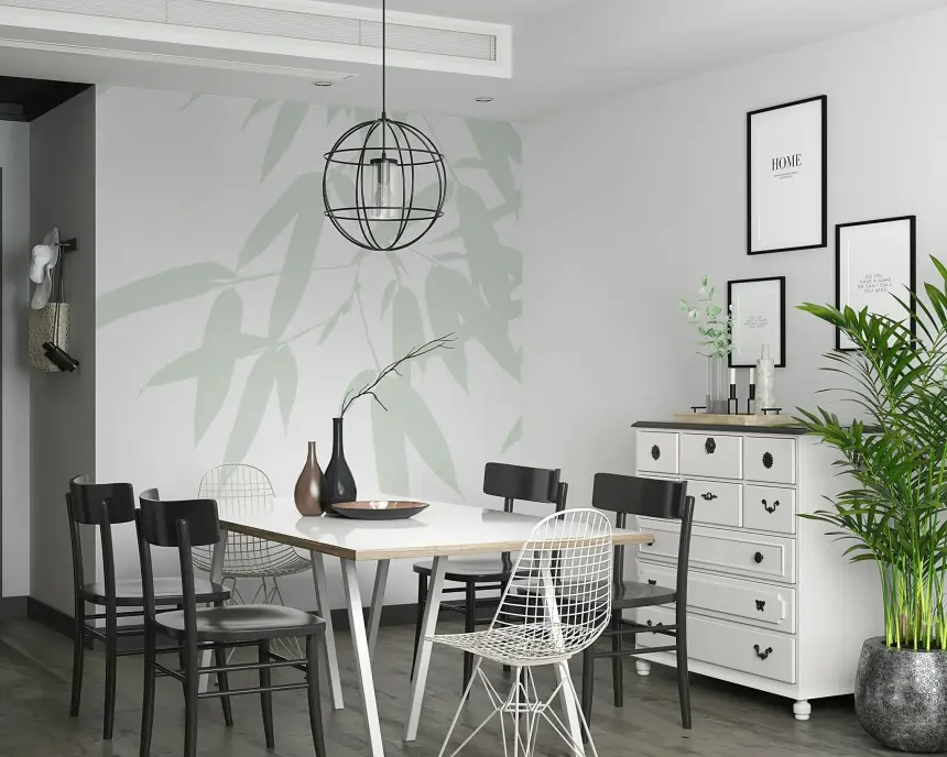 Bamboo Leaf Wall Mural