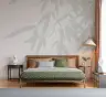 Sage Bamboo Leaf Wall Mural 6