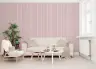 Dusky Pink Cream Vertical Striped Wallpaper 7