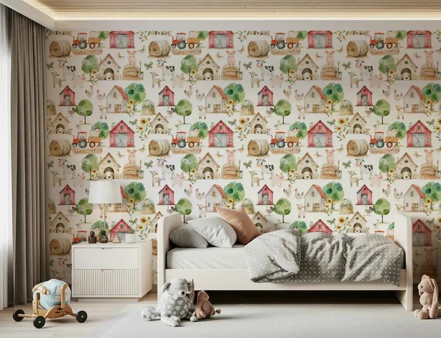 Barnyard Buddies Wallpaper