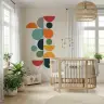 Geometric Circles and Arcs Wall Mural 6