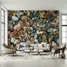 Realistic Pebble Stone Wall Mural 6