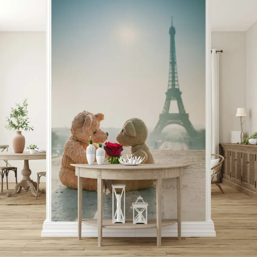Bears in Love Wall Mural