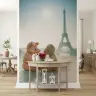 Teddy Bears Eiffel Tower Romance Wall Mural 8