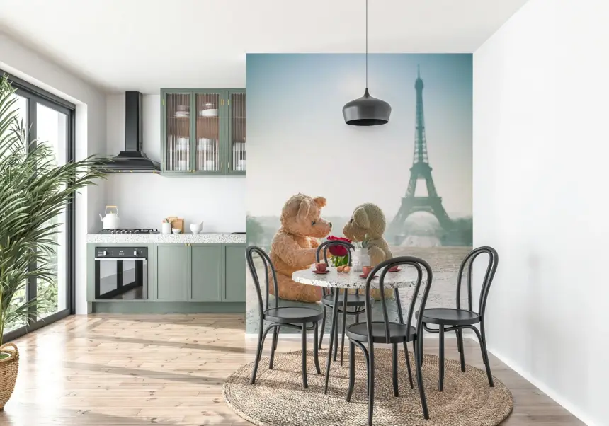 Bears in Love Wall Mural