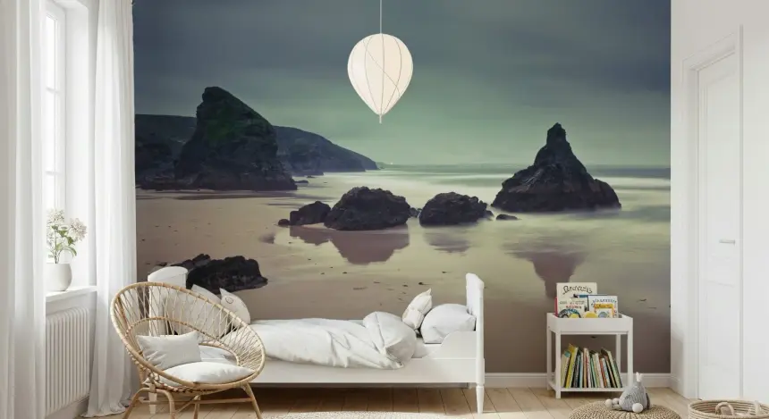 Bedruthan Steps Beach Wall Mural