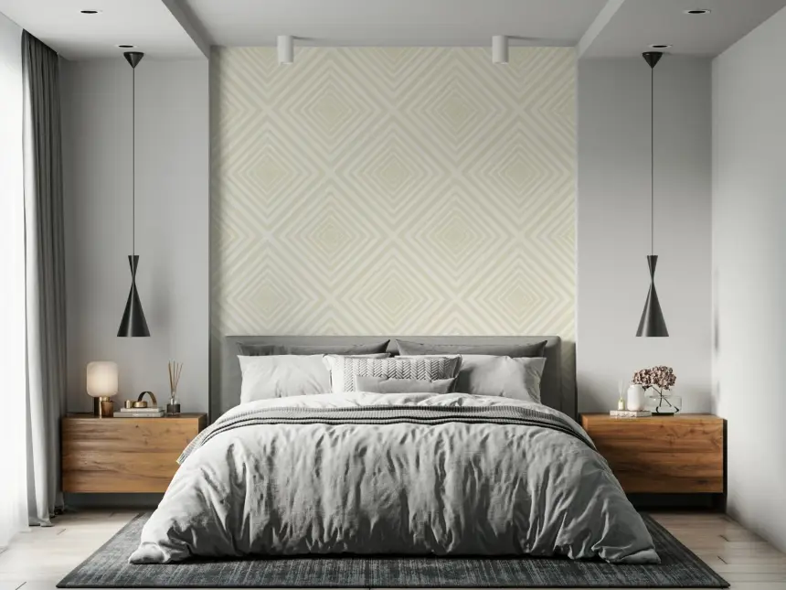 Beige Chevron Wallpaper