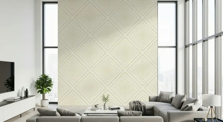 Beige Chevron Wallpaper